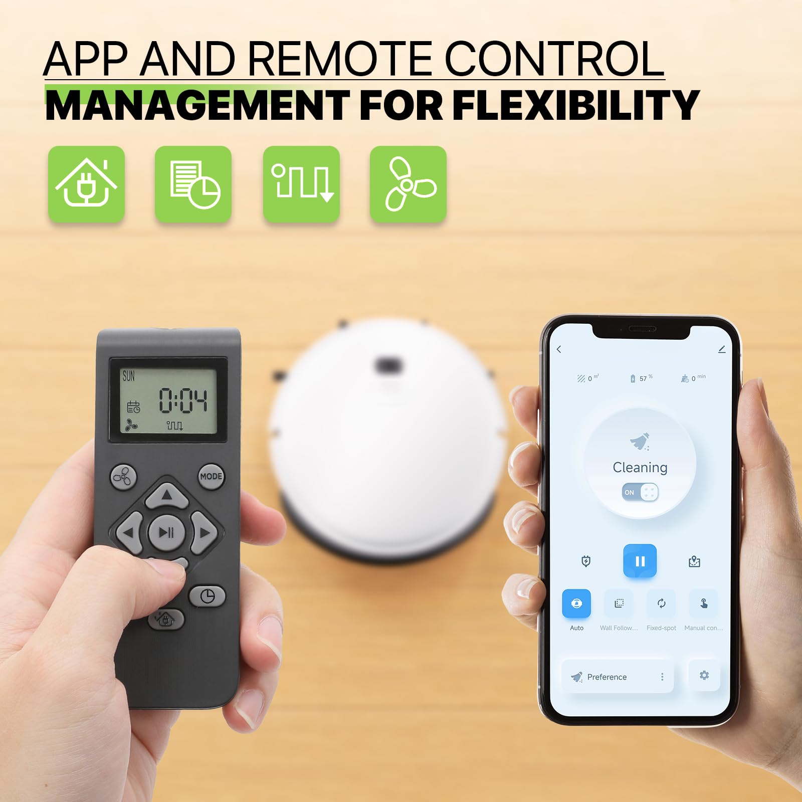 Magshion Robot Vacuum Mop Combo, 2800Pa Wi-Fi, Self-Charging - Perfect for Hard Floors & Carpets
