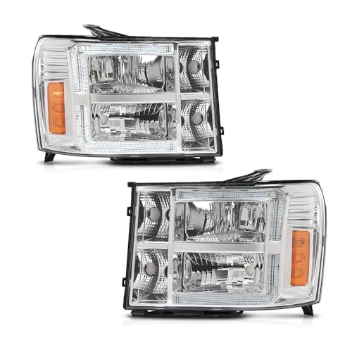 Clear Lens Chrome Housing Amber Reflector