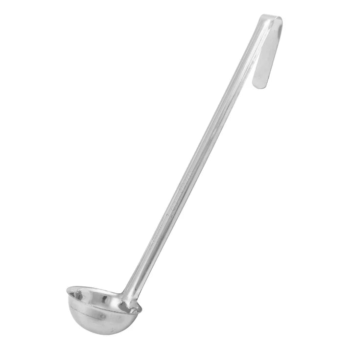 Winco 1 Oz One Piece Ladle - Stainless Steel Kitchen Spoon for Cooking, Serving & Measuring - Perfect for Soups, Sauces & Baking (LDI 1)
