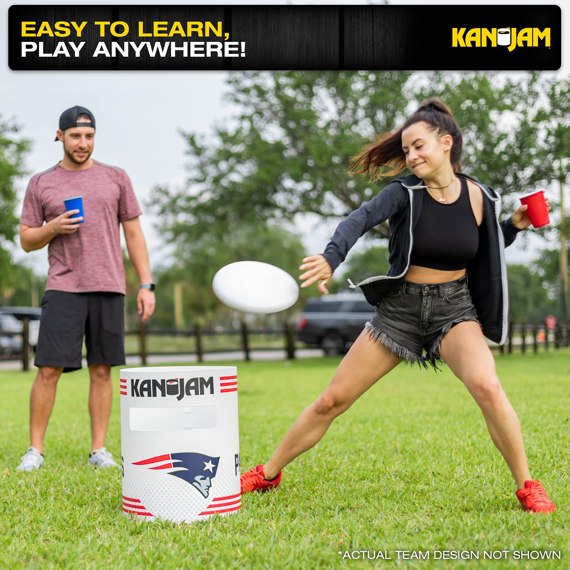 Kan Jam NFL Arizona Cardinals Official Disc Throwing Game - Outdoor Tailgate Party & Backyard Fun Sports Activity for Adults and Kids