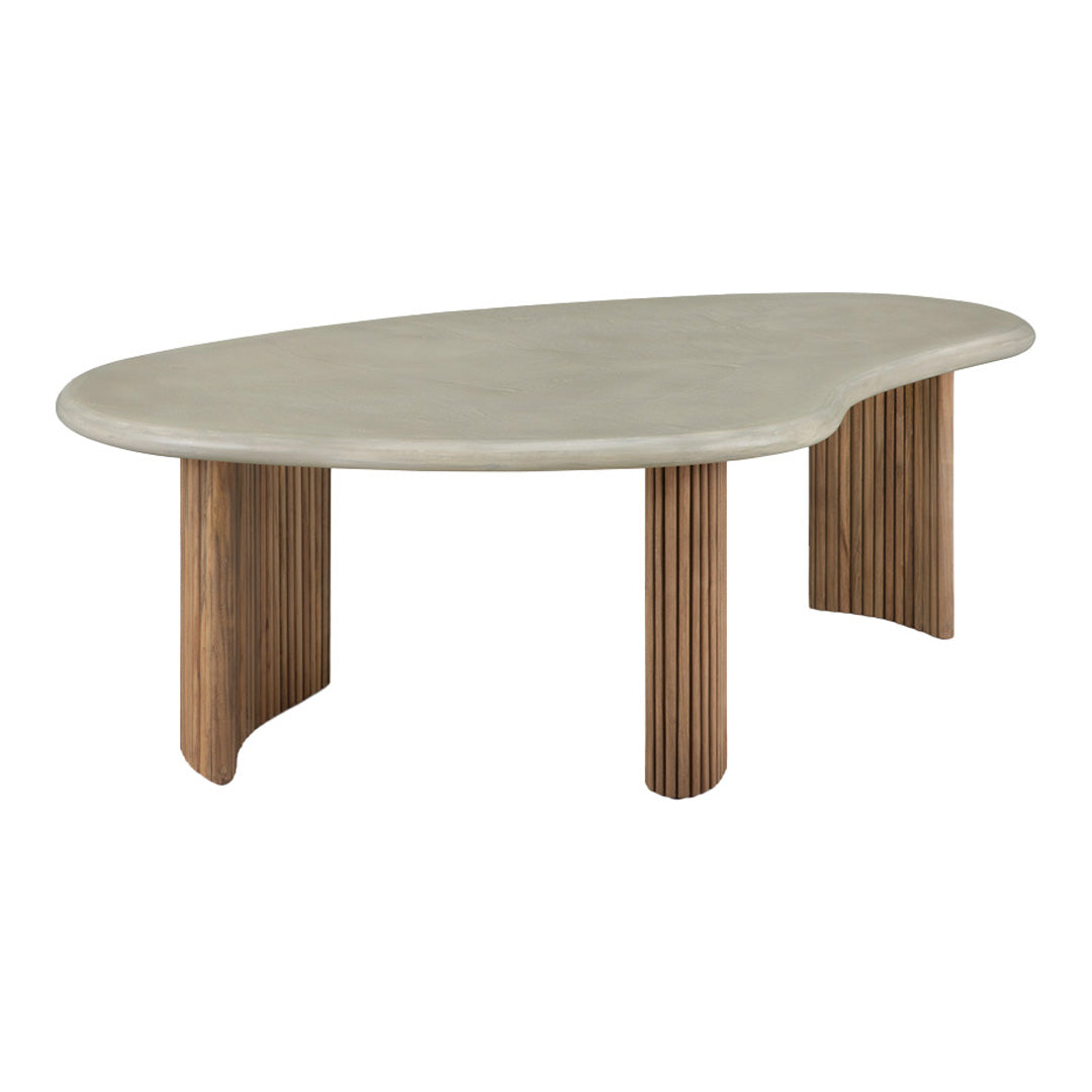 Boomerang Outdoor Coffee Table - Weather-Resistant Patio Furniture for Garden, Poolside & Backyard Relaxation