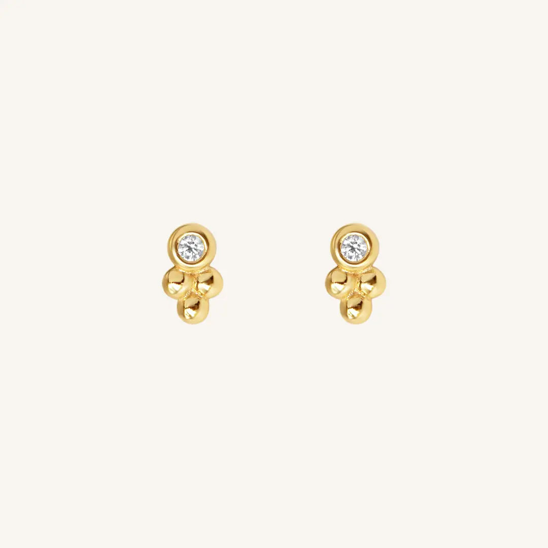 Clarity Stud Earrings - Sparkling Cubic Zirconia Earrings for Women | Perfect for Everyday Wear, Parties & Gifts