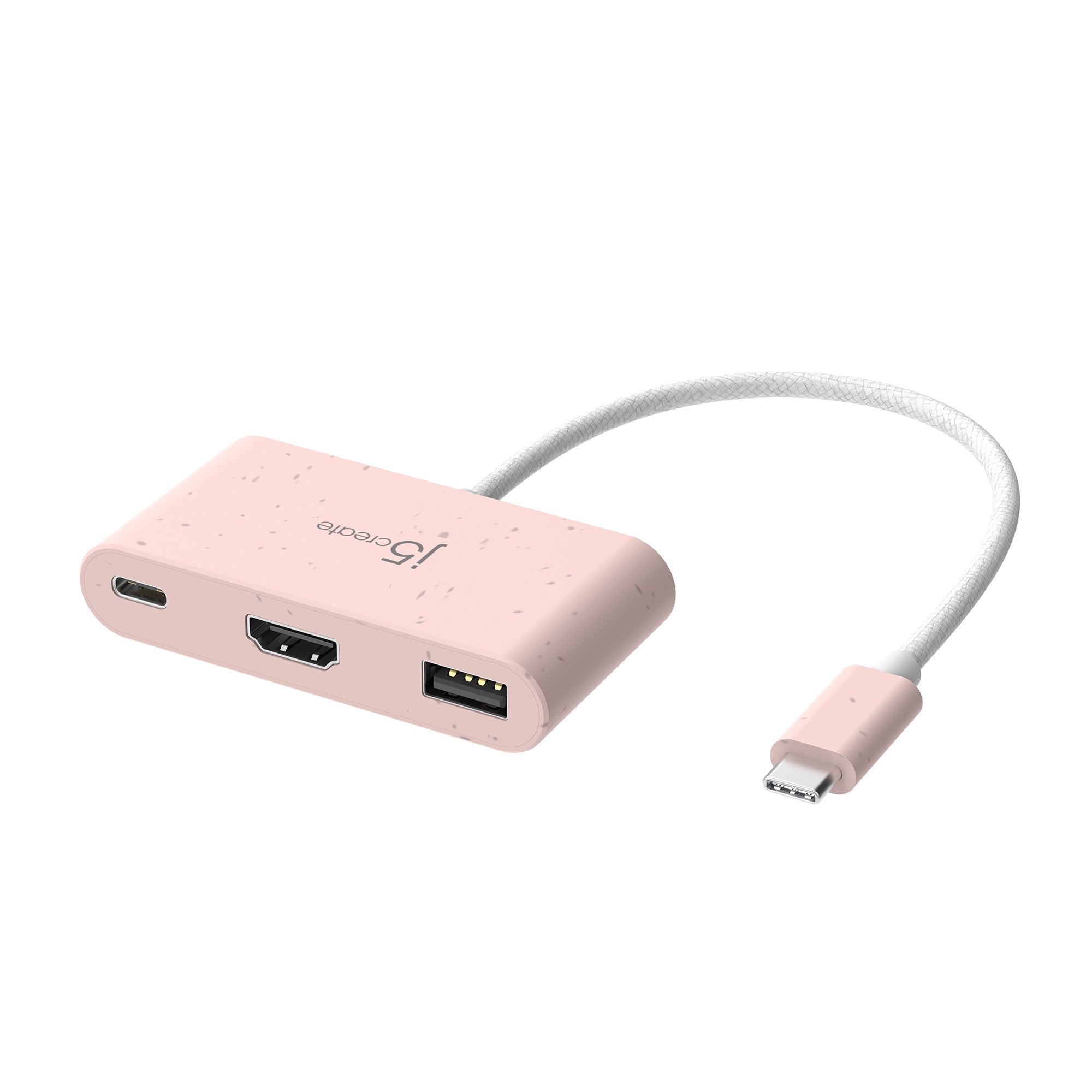 USB C to HDMI & USB Type A Adapter with Power Delivery - 4K Video, Fast Charging for MacBook, iPad, Chromebook, Gaming & Home Office Setup