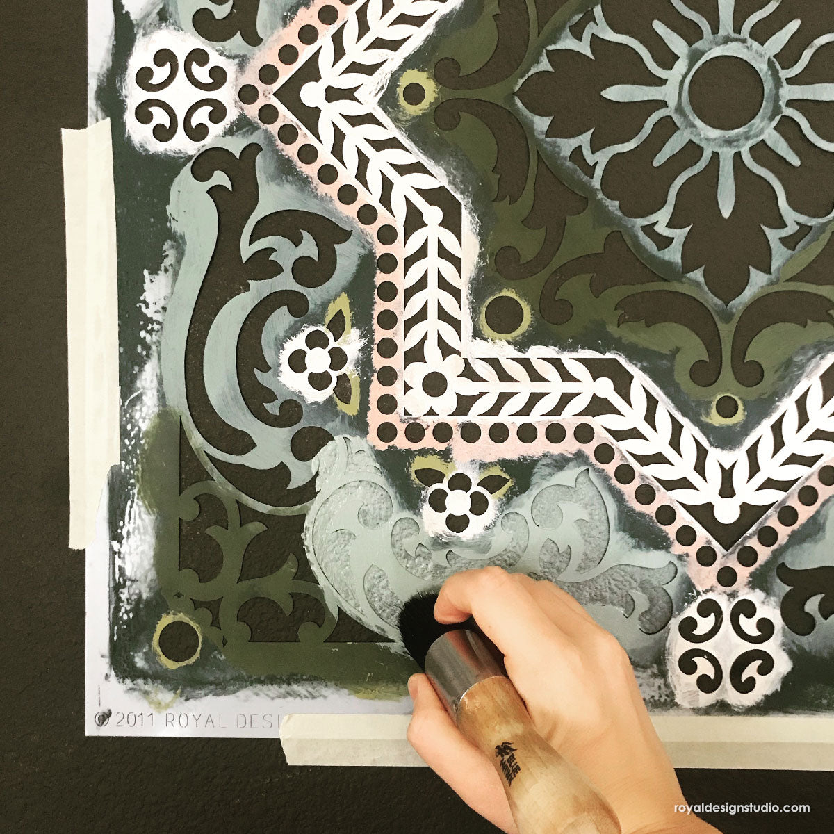 Lisboa Tile Stencil - Reusable DIY Ceramic Stencils for Home Decor, Wall Art & Craft Projects | Perfect for Bathroom, Kitchen Backsplash & Floor Tile Designs