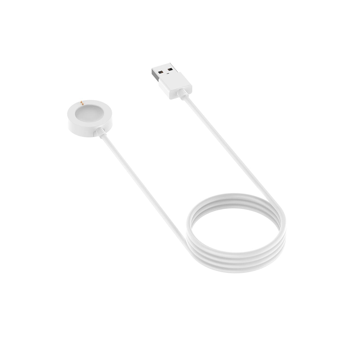 Compatible with Citizen CZ Smart Watch Charger - 3.3ft Fast Magnetic Charging Cable Dock for Citizen CZ Smartwatch (Black & White) - Perfect for Home, Office & Travel Use
