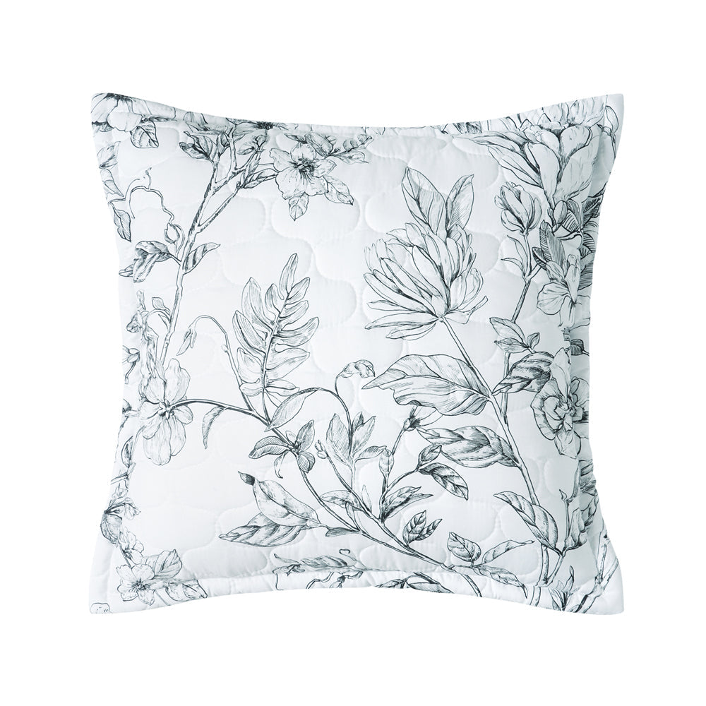 Gracie White Square Filled Cushion - Soft Decorative Throw Pillow for Sofa, Bed & Home Decor - Perfect for Living Room, Bedroom & Nursery