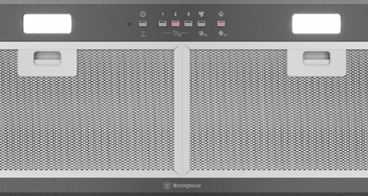 Westinghouse 86cm Integrated Undermount Range Hood with Hob2Hood in Dark Stainless Steel - WRI825BC | Modern Kitchen Ventilation for Smoke & Odor Removal | Perfect for Home Chefs & Open-Plan Living Spaces