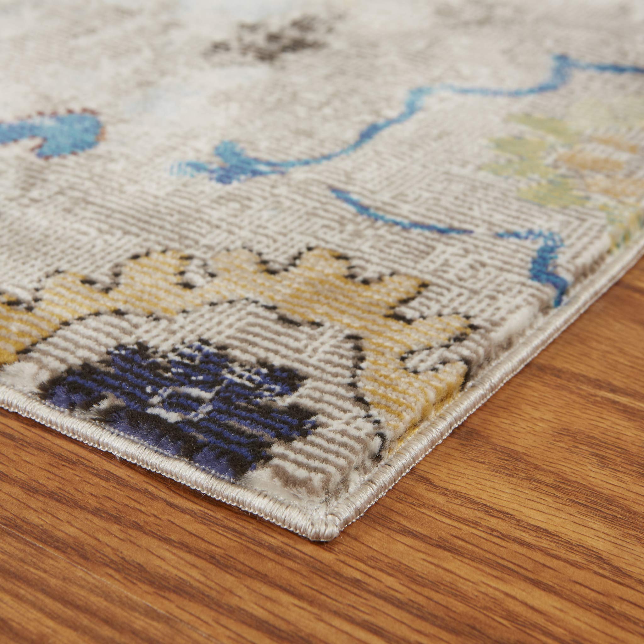 LR Home Gala Collection 8' x 10' Beige Multi Area Rug - Perfect for Living Room, Bedroom & Home Decor