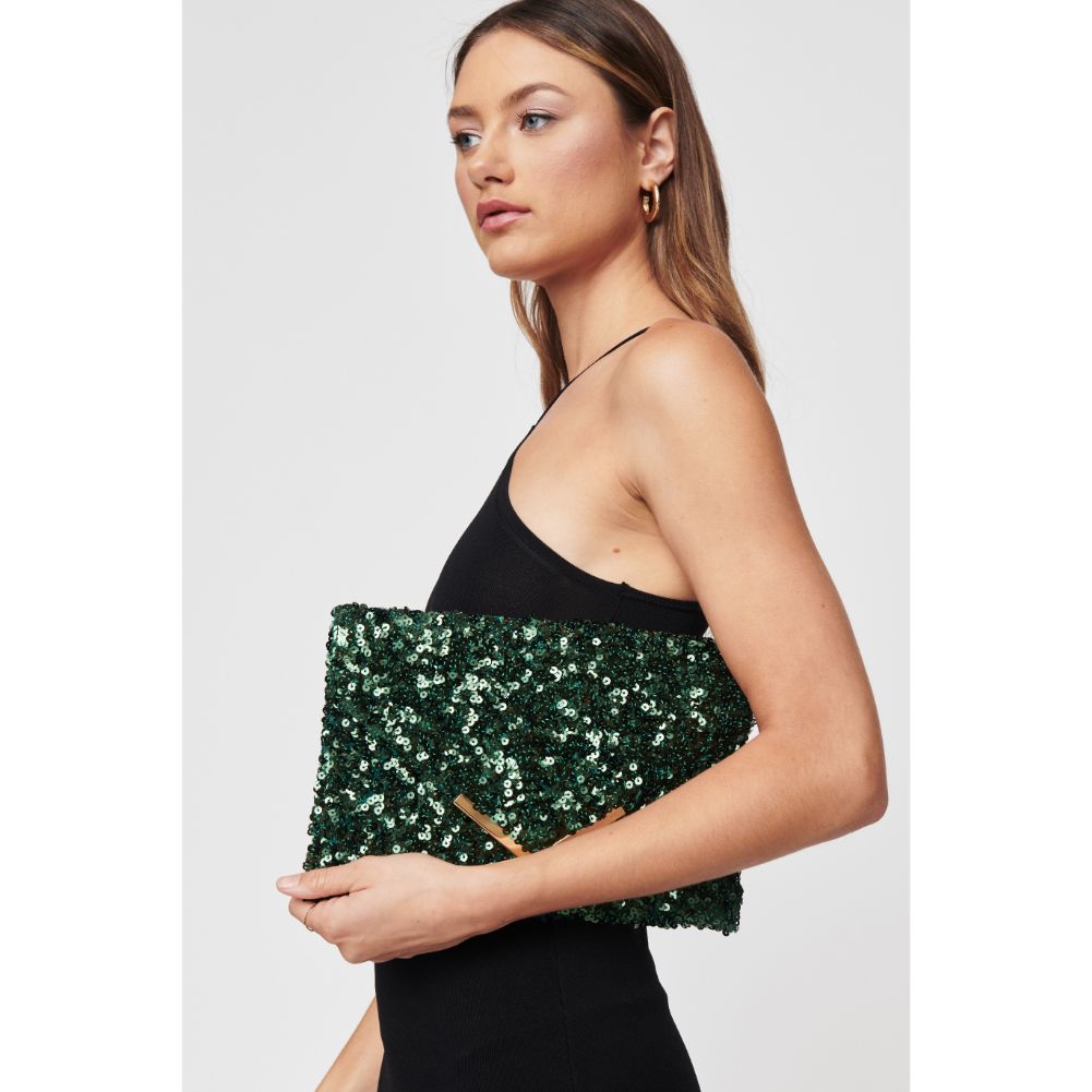 Sparkly Rizza Sequin Clutch Purse for Women - Elegant Evening Bag for Parties, Weddings & Special Occasions