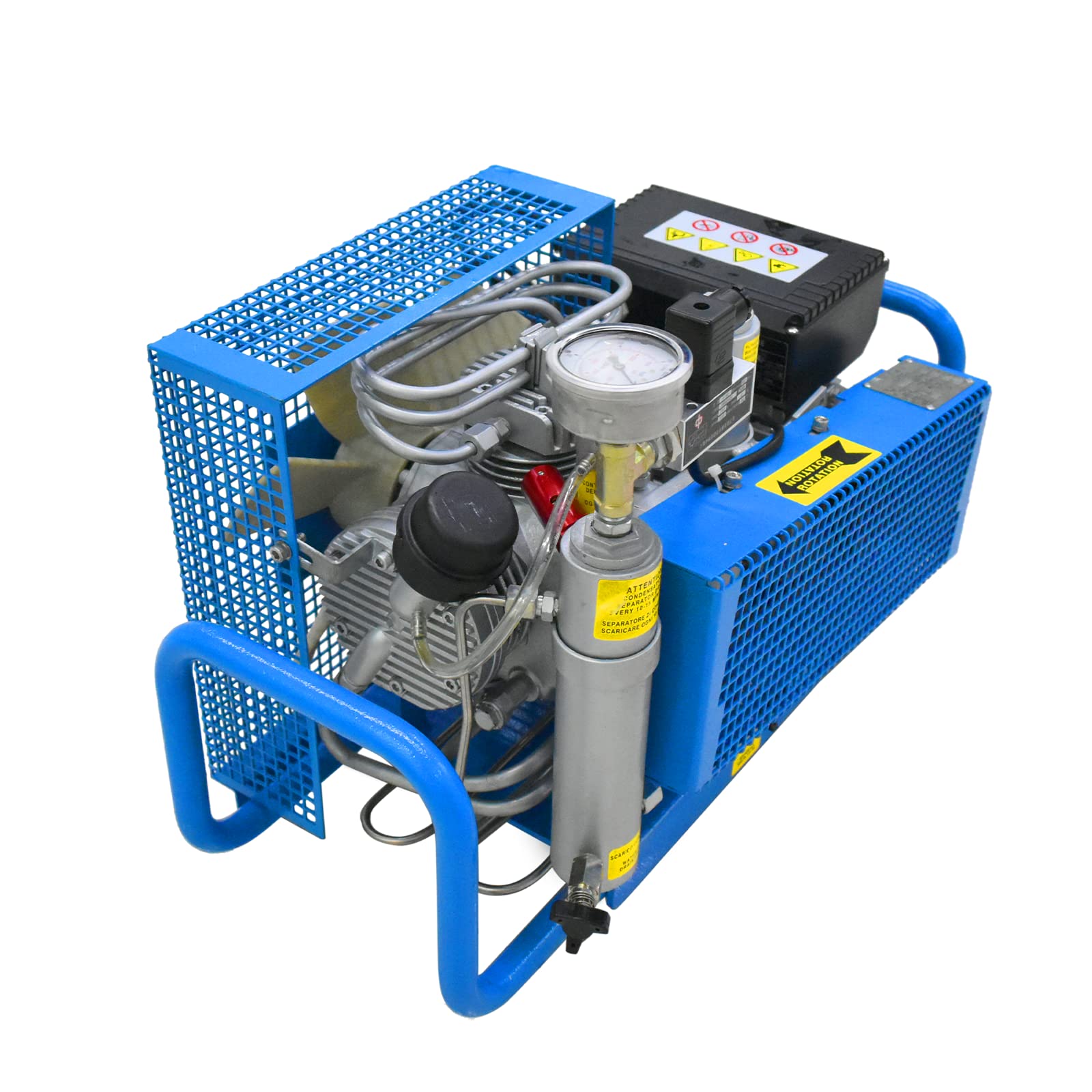 TUXING 4500Psi/300Bar High Pressure PCP Air Compressor - Manual Scuba Diving Tank Filler for PCP Rifles, Paintball Guns & Diving Equipment | Portable Air Compressor for Outdoor Sports, Hunting & Underwater Adventures