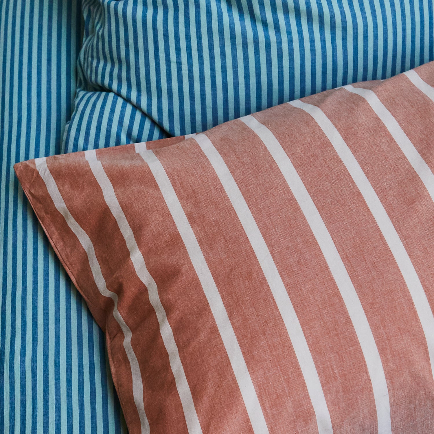 Abrielle Cotton Euro Pillowcase Set - Soft Crème Caramel Shams for Bedroom Decor, Luxury Hotel Style Pillow Covers for Home & Guest Room (Set of 2) | Perfect for Master Bedroom, Airbnb, and Cozy Home Styling