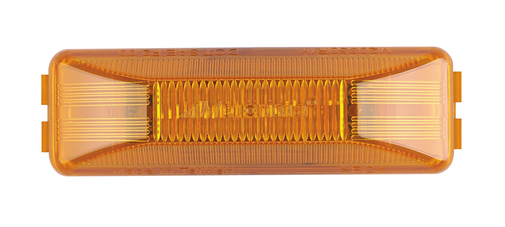 Maxxima M20350Y 4-Inch Amber Rectangular LED Clearance Marker Light - Heavy Duty Truck, Trailer, RV & Off-Road Vehicle Side Marker Light for Enhanced Visibility & Safety