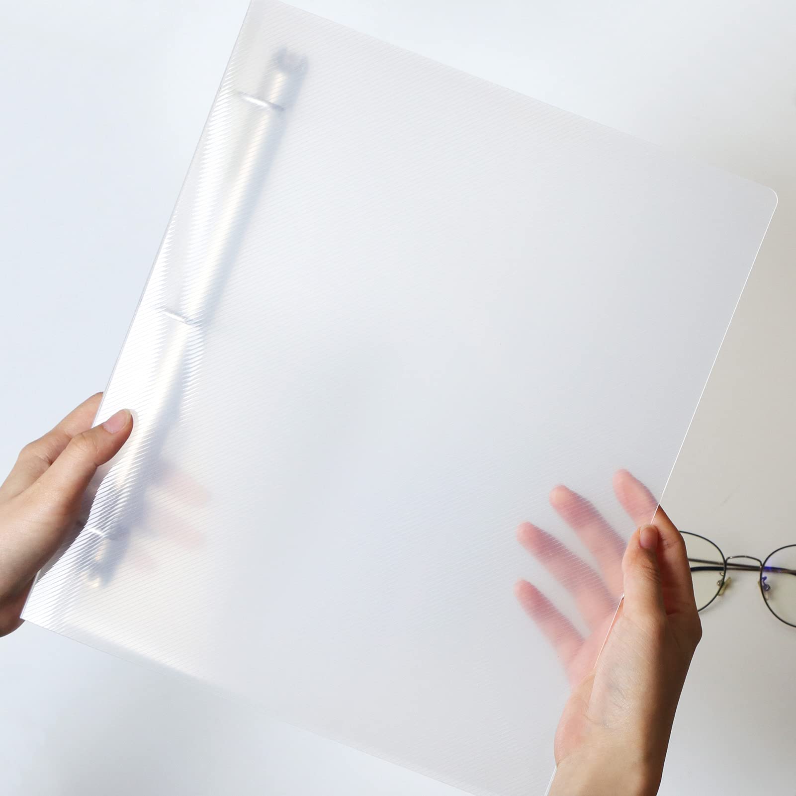 NatureTouch 3 Ring Binder 1.5 Inch - 4 Pack D Ring Binders for 8.5 x 11 Paper, Clear View Organizer with Transparency - Perfect for School, Office & Document Storage