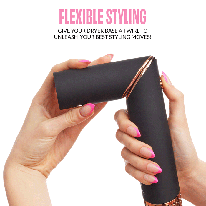 Rose Gold Super Styler Pro - Professional Hair Straightener & Curling Iron for All Hair Types | Perfect for Salon, Home & Travel Use