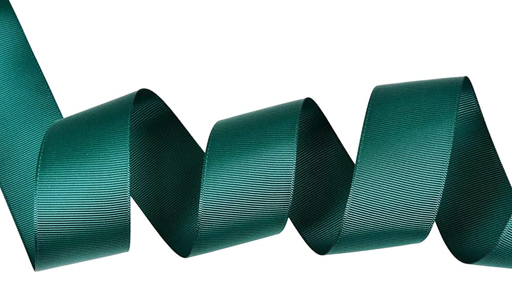5 Yards Solid Hunter Green Grosgrain Ribbon - 5/8 Inch Wide for DIY Crafts, Gift Wrapping, Hair Bows, Scrapbooking & Wedding Decorations - Premium Quality USA Made Ribbon