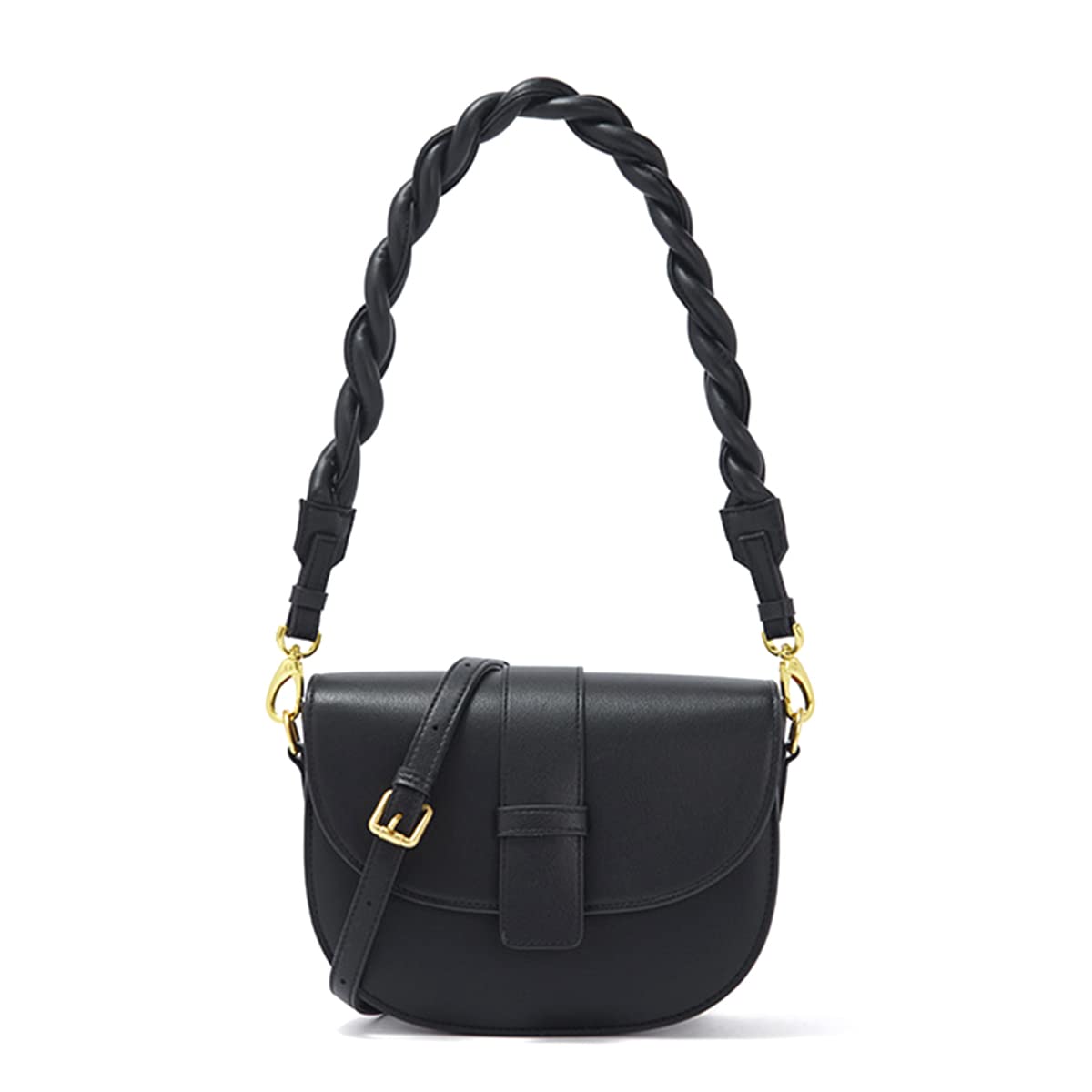 YXBQueen Women's Leather Crossbody Bag - Fashionable Designer Satchel Purse for Everyday Use, Work & Travel