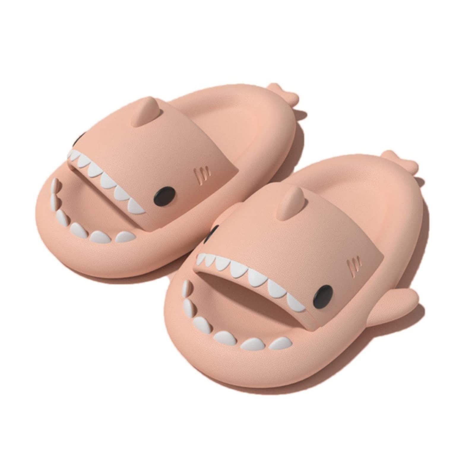 Cute Shark Slippers for Women & Men - Anti-Slip Shower Sandals with Lightweight Sole, Open Toe Slides for Beach, Pool & Home Use