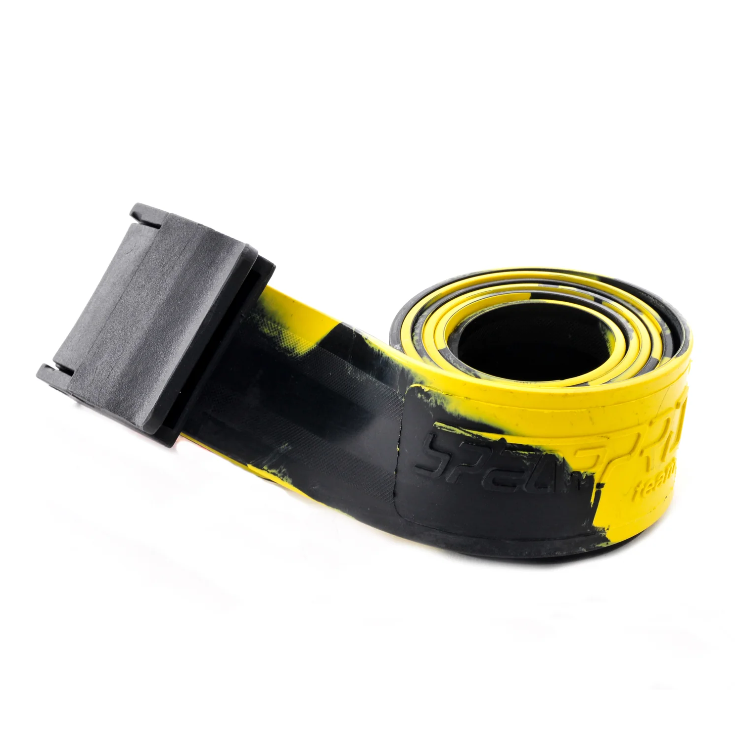 Spear Pro Weightlifting Belt with Safety Buckle - Black/Yellow - Premium Gym & CrossFit Training Belt for Powerlifting & Strength Workouts