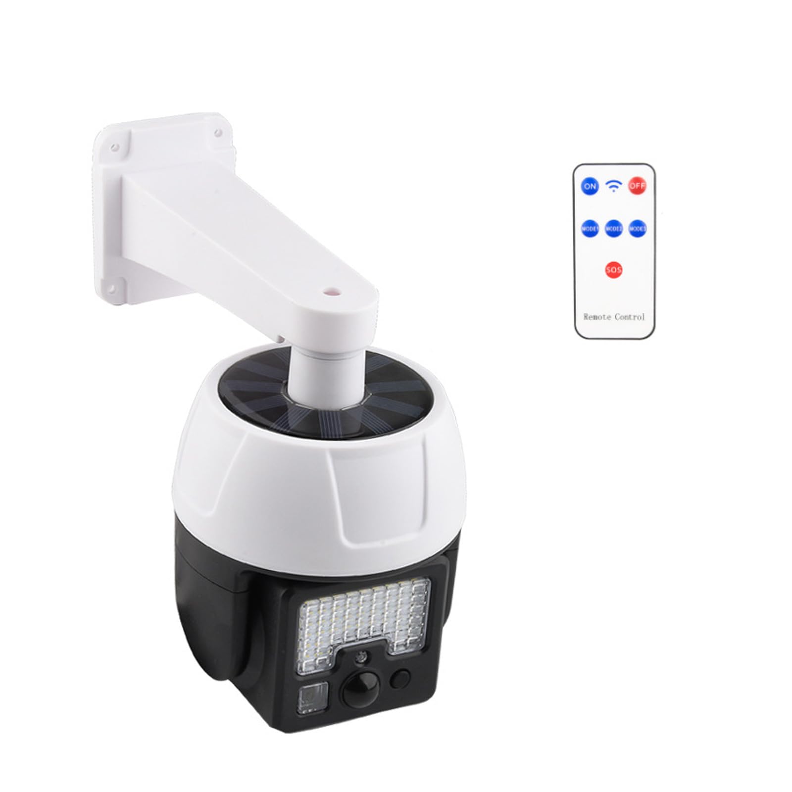 360° Rotating Dome Fake Security Camera with LED Light - Dummy Surveillance Camera for Home, Office & Outdoor Use