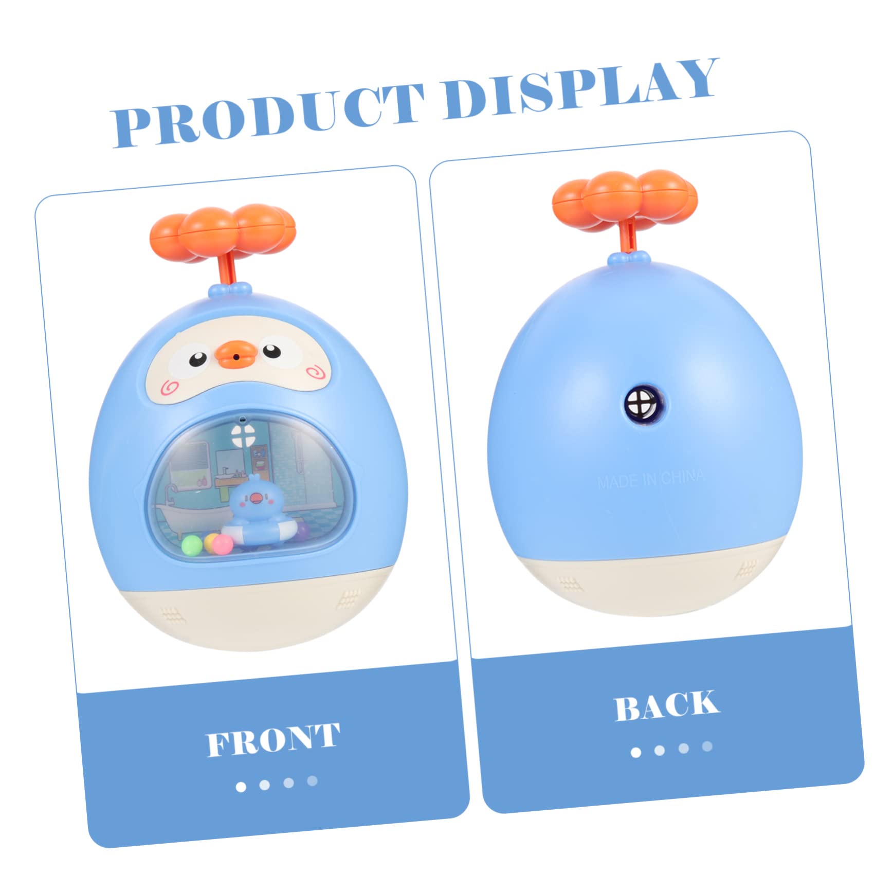 FAVOMOTO 2-Pack Sky Blue Tumbler Bath Toys for Kids - Fun Water Play for Pool, Beach & Bathtub | Durable & Safe Splash Spray Toys for Toddlers & Infants