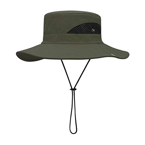 UV Protection Sun Hat for Women & Men - Wide Brim Bucket Hat for Beach, Safari & Outdoor Activities - Foldable, Adjustable Chin Strap & Breathable Mesh Crown - Perfect for Summer, Travel & Gardening