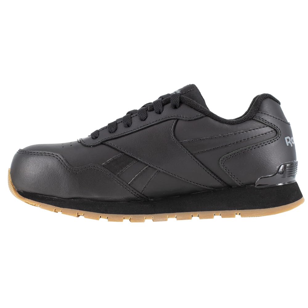 Reebok Women's Harman Work Sneaker with EH Composite Toe - Black - Size 8.5 Medium - Lightweight Safety Shoes for Construction, Warehouse & Industrial Work