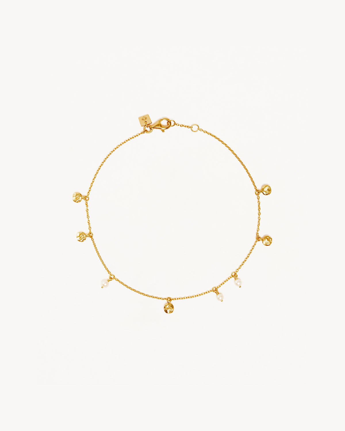18K Gold Vermeil Endless Grace Pearl Anklet - Elegant Ankle Bracelet for Women | Perfect for Weddings, Beach Vacations & Special Occasions