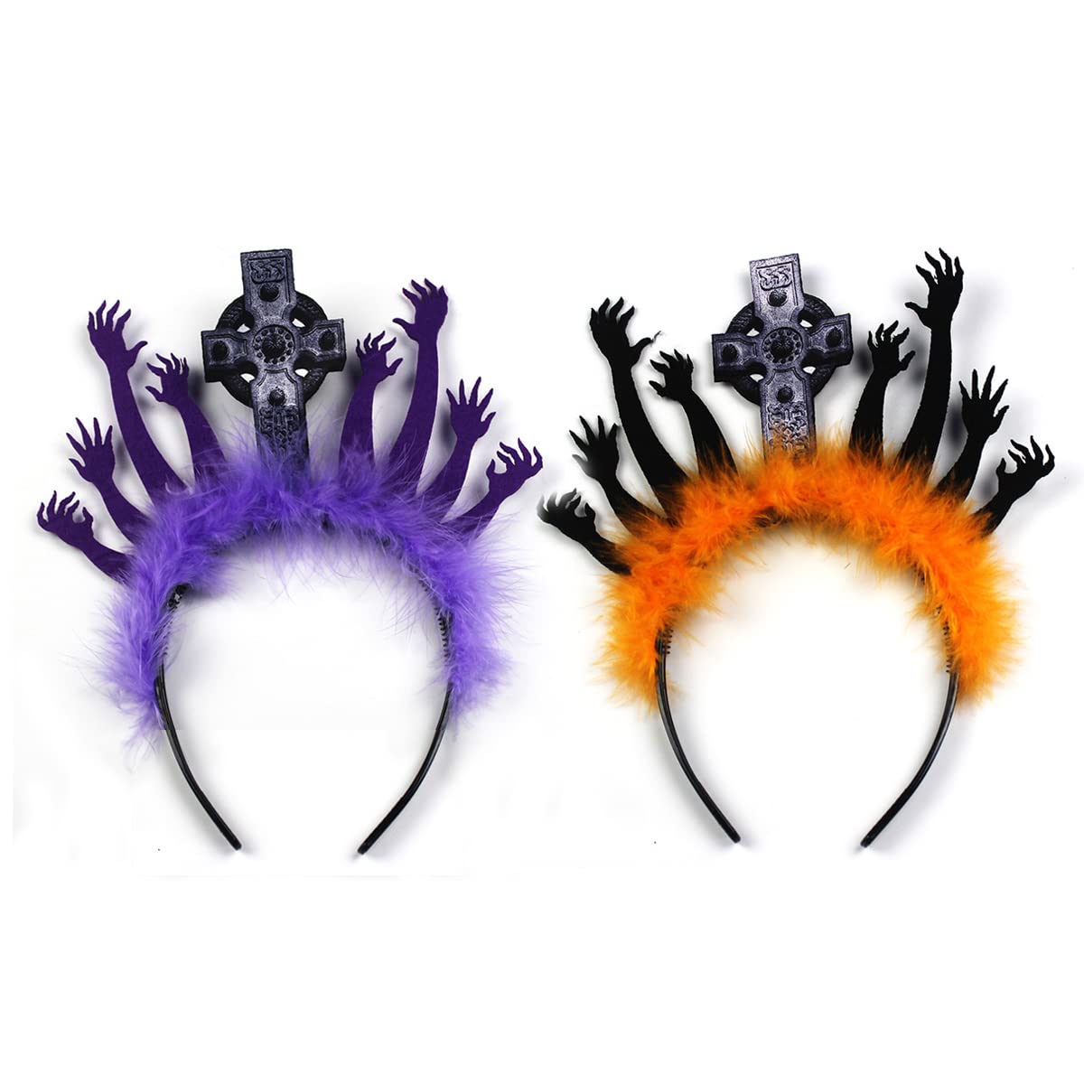 Aaiffey Halloween Spider Web Hair Hoop Headband for Women & Girls - Gothic Spider Headdress Hair Accessory (EH133) - Perfect for Halloween Parties, Cosplay & Themed Events