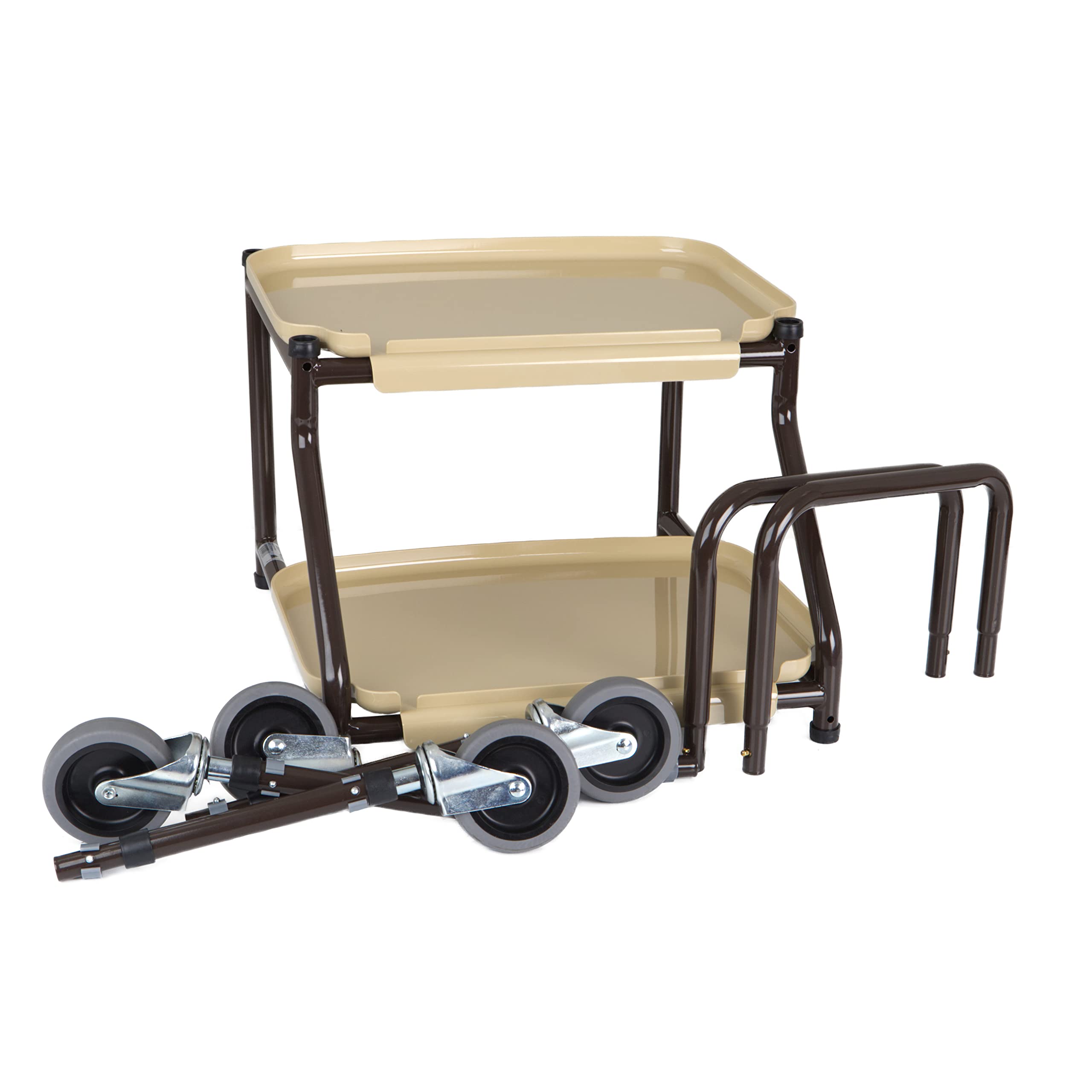 Adjustable Height Homecraft Shelf Trolley - Mobile Storage Organizer for Bedroom, Kitchen & Office - Rolling Utility Cart with Wheels for Easy Organization & Space Saving