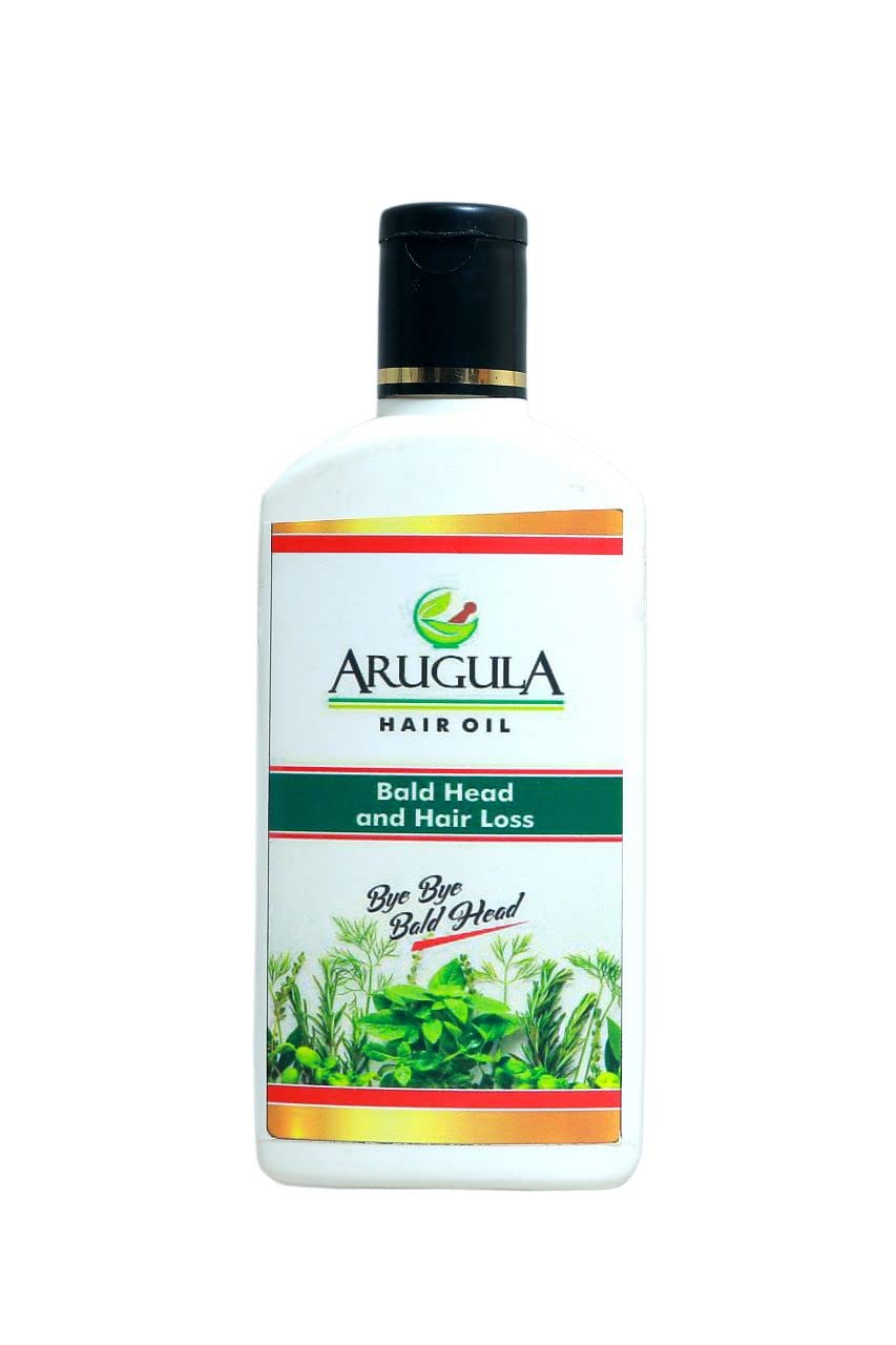 100% Natural Arugula Hair Growth Oil for Grey to Black Hair Transformation | Strengthens Hair Roots & Promotes Growth | 100ml | Perfect for Daily Hair Care & Scalp Massage