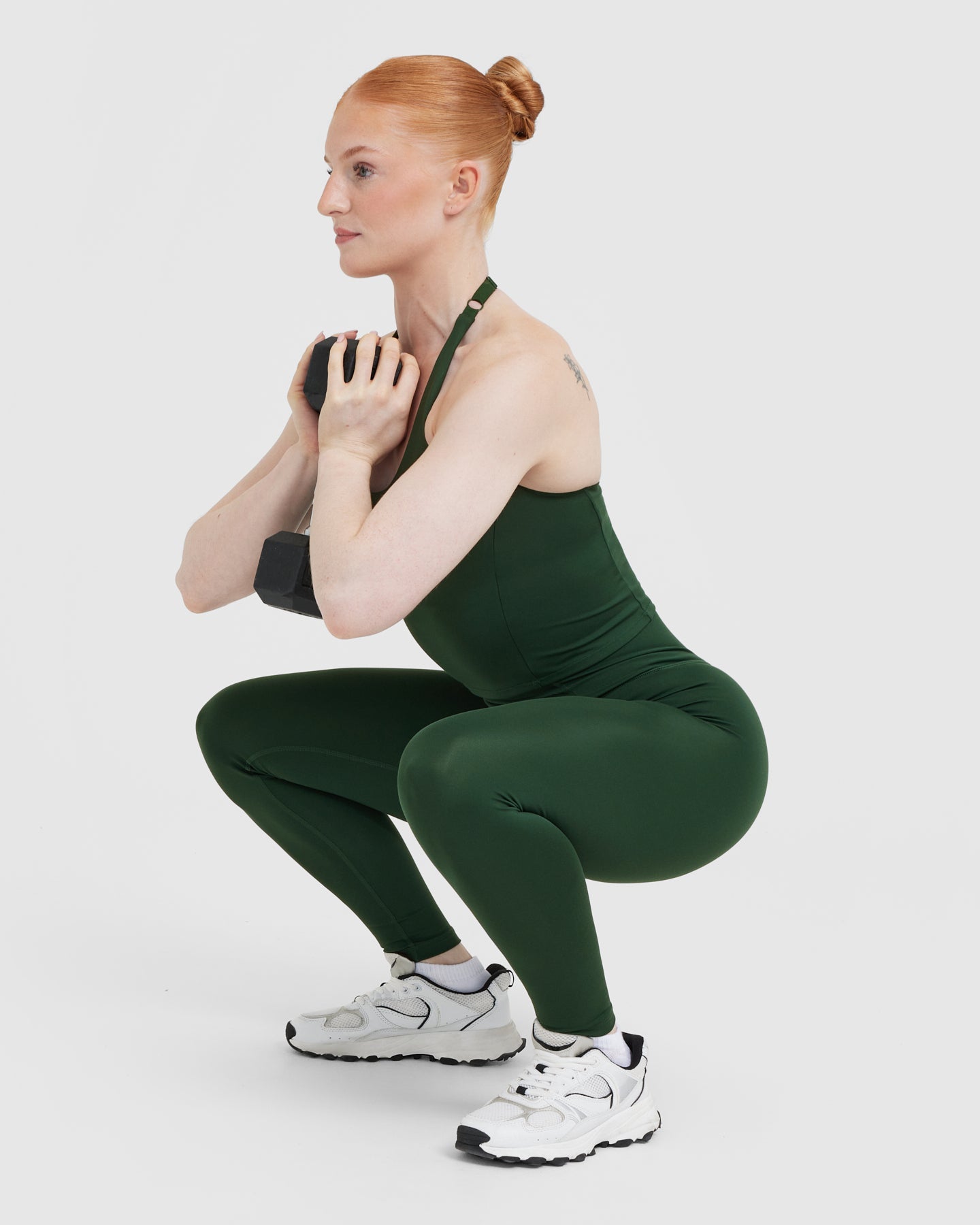 Timeless High Waisted Leggings for Women - Pine Green Yoga Pants with Tummy Control | Perfect for Workouts, Yoga & Everyday Comfort