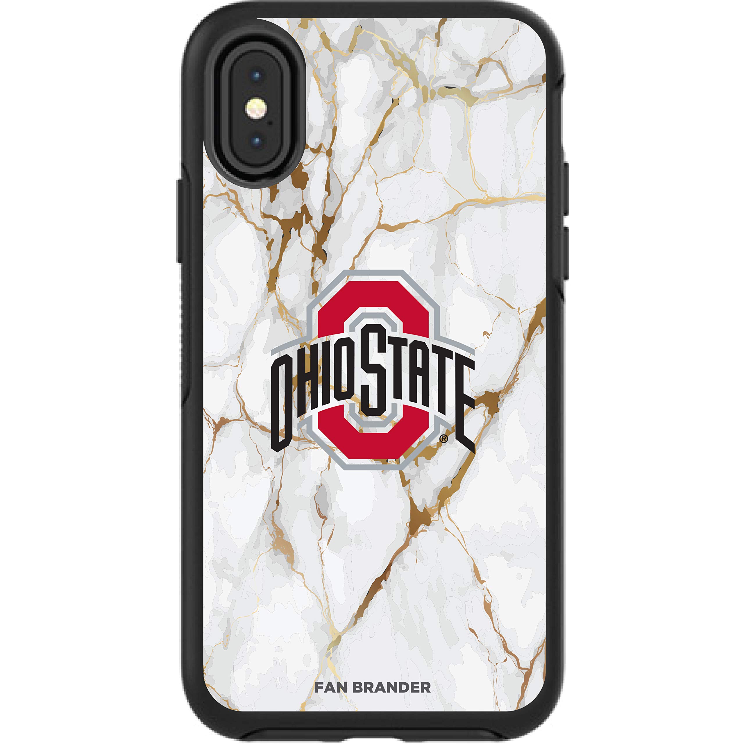 NCAA OtterBox Symmetry iPhone Case - White Marble Design for Apple iPhone | Durable Protection for Daily Use
