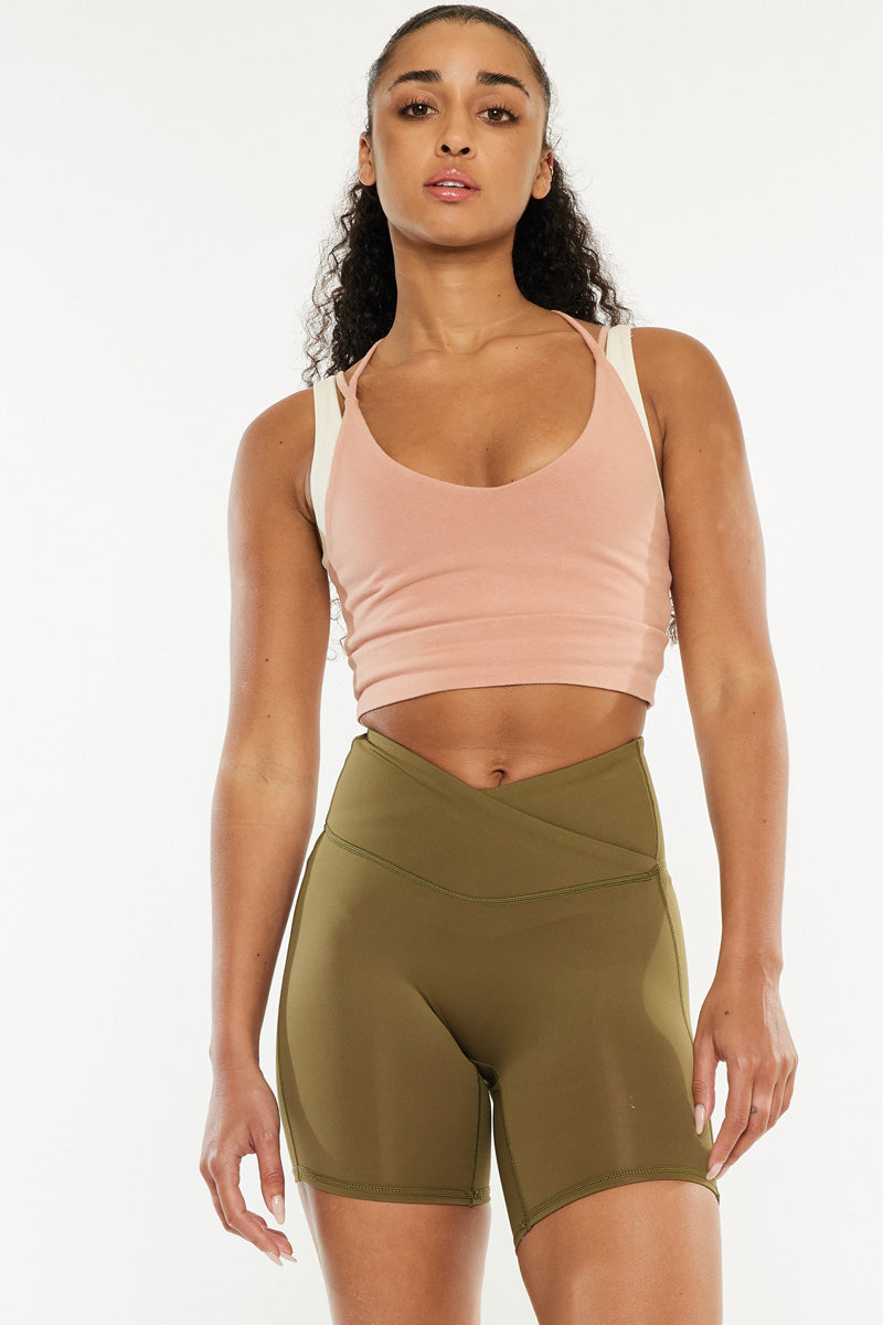 Neptune Mid Rise Active Shorts for Women - High Waist Yoga Running Workout Shorts with Pockets - Perfect for Gym, Jogging, and Lounge Wear