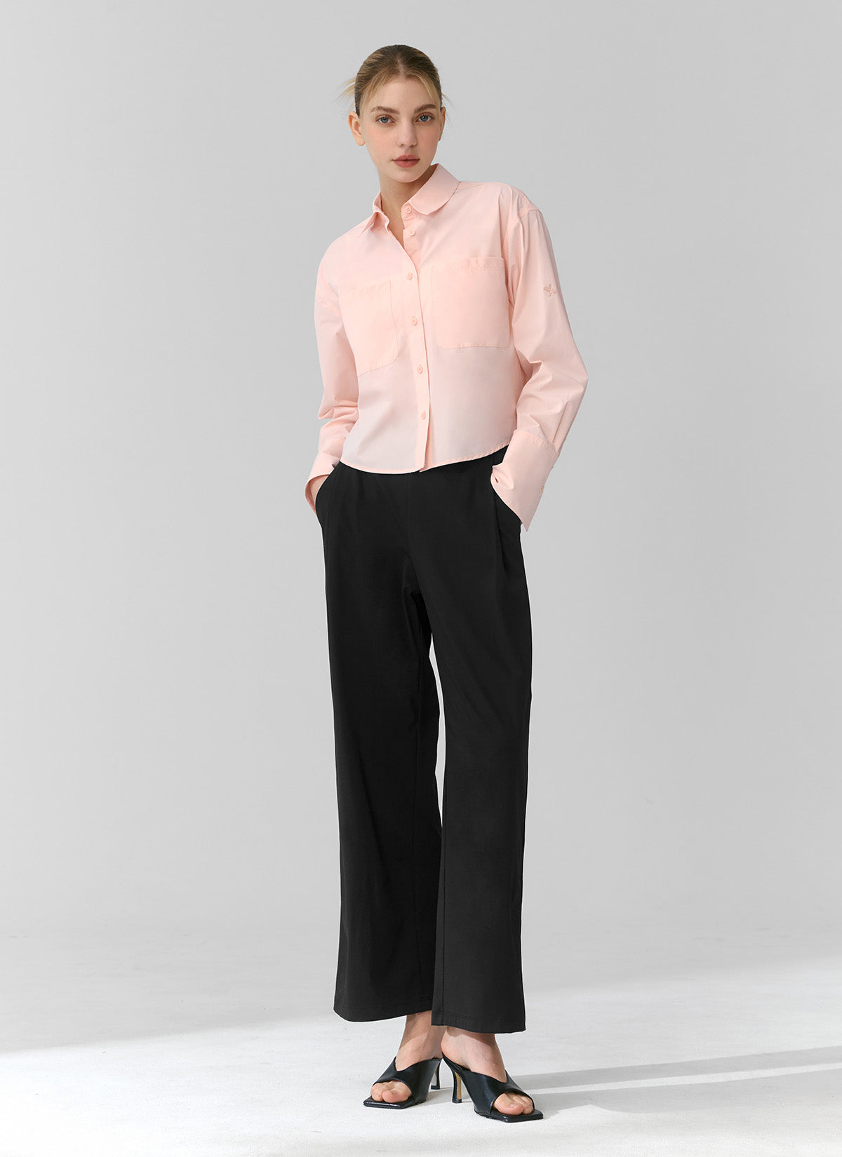 Ecodex All Banding Semi Wide Pants - Comfortable Stretch Women's Trousers for Work, Travel & Casual Wear | Plus Size & Petite Friendly