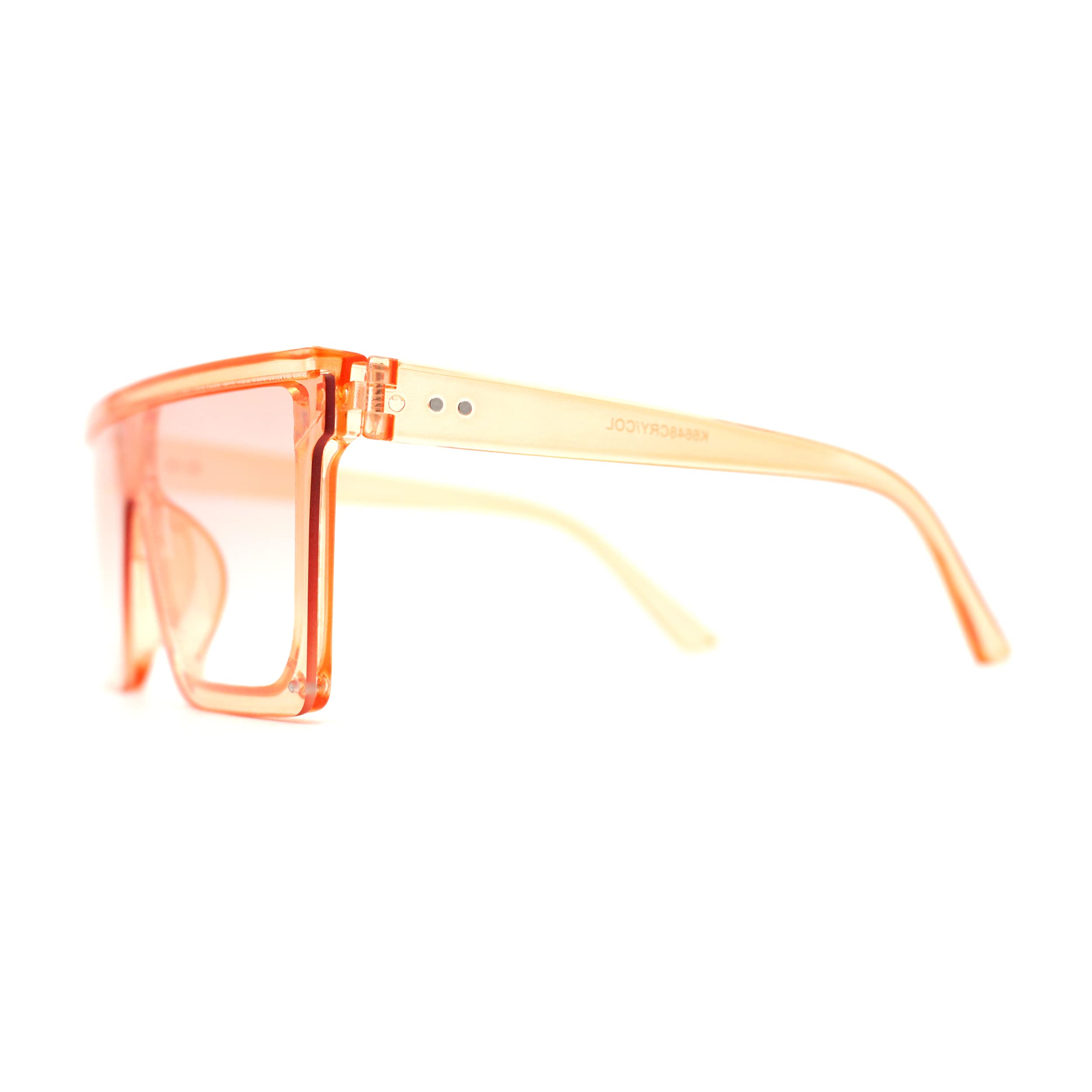 Girls Candy Color Flat Top Shield Diva Sunglasses for Kids - Trendy UV Protection Shades for Outdoor Play, Beach & Summer Fashion