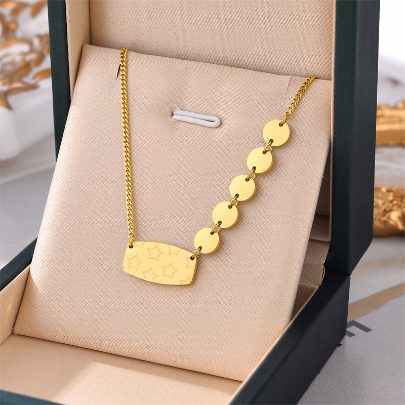 2023 Fashion Titanium Steel Necklace for Women - Hypoallergenic, Colorfast Jewelry - Trendy European & American Style Accessories - Perfect for Daily Wear, Parties and Gifts