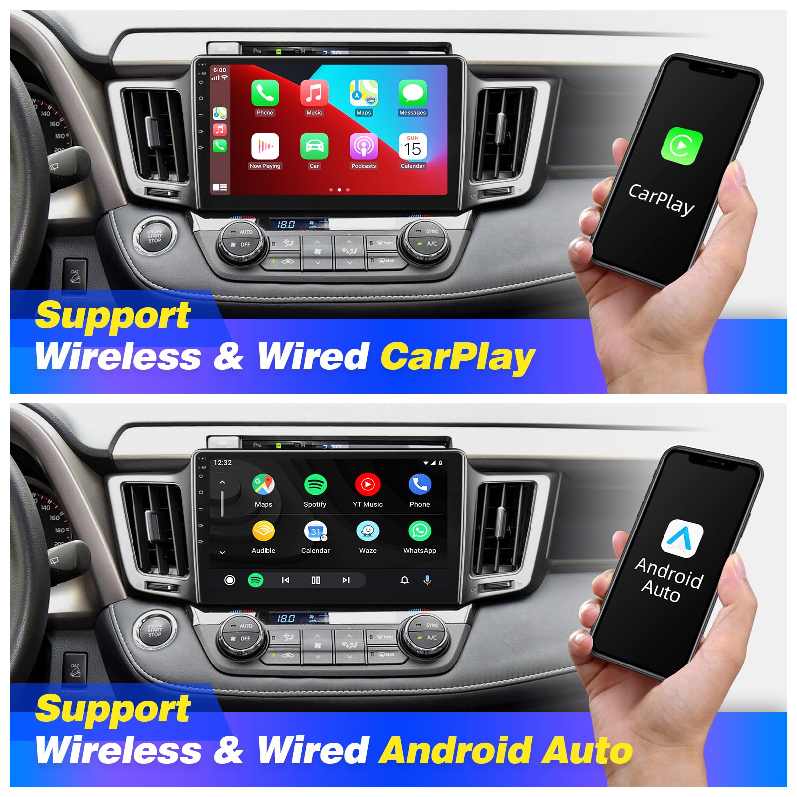 Upgrade Android Car Stereo for Toyota RAV4 2013-2018 | 9