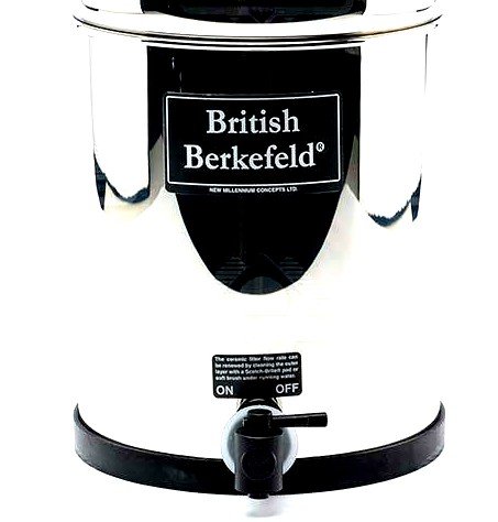 British Berkefeld® Gravity Water Filter with 4 Super Sterasyl™ Ceramic Elements - Ideal for Home, Camping & Emergency Preparedness