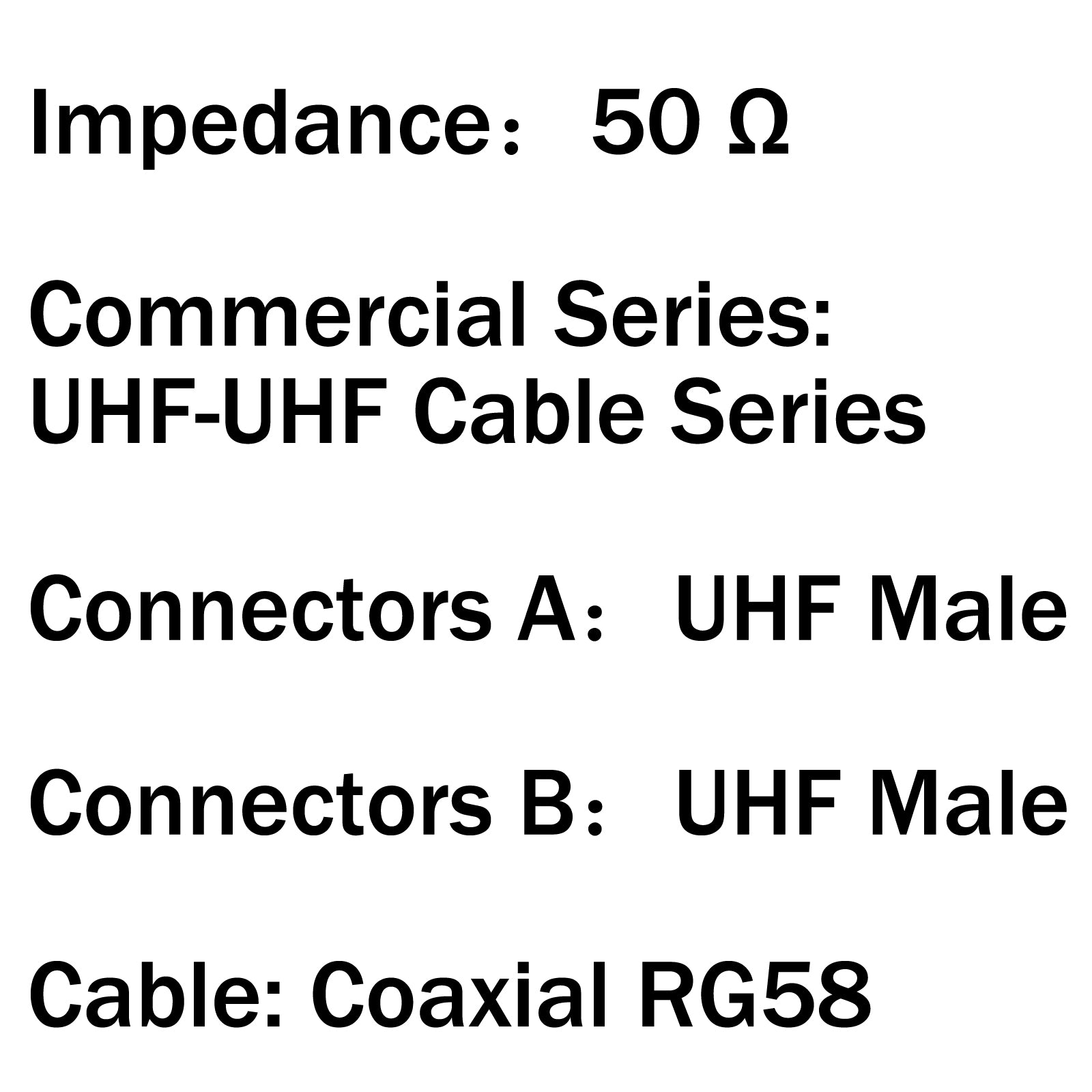 10Pcs UHF PL259 Male to Male Coaxial Cable RG58 25cm Connector - High Performance Coax Pigtail Jumper for Ham Radio, CB Antenna, CCTV & Networking Equipment