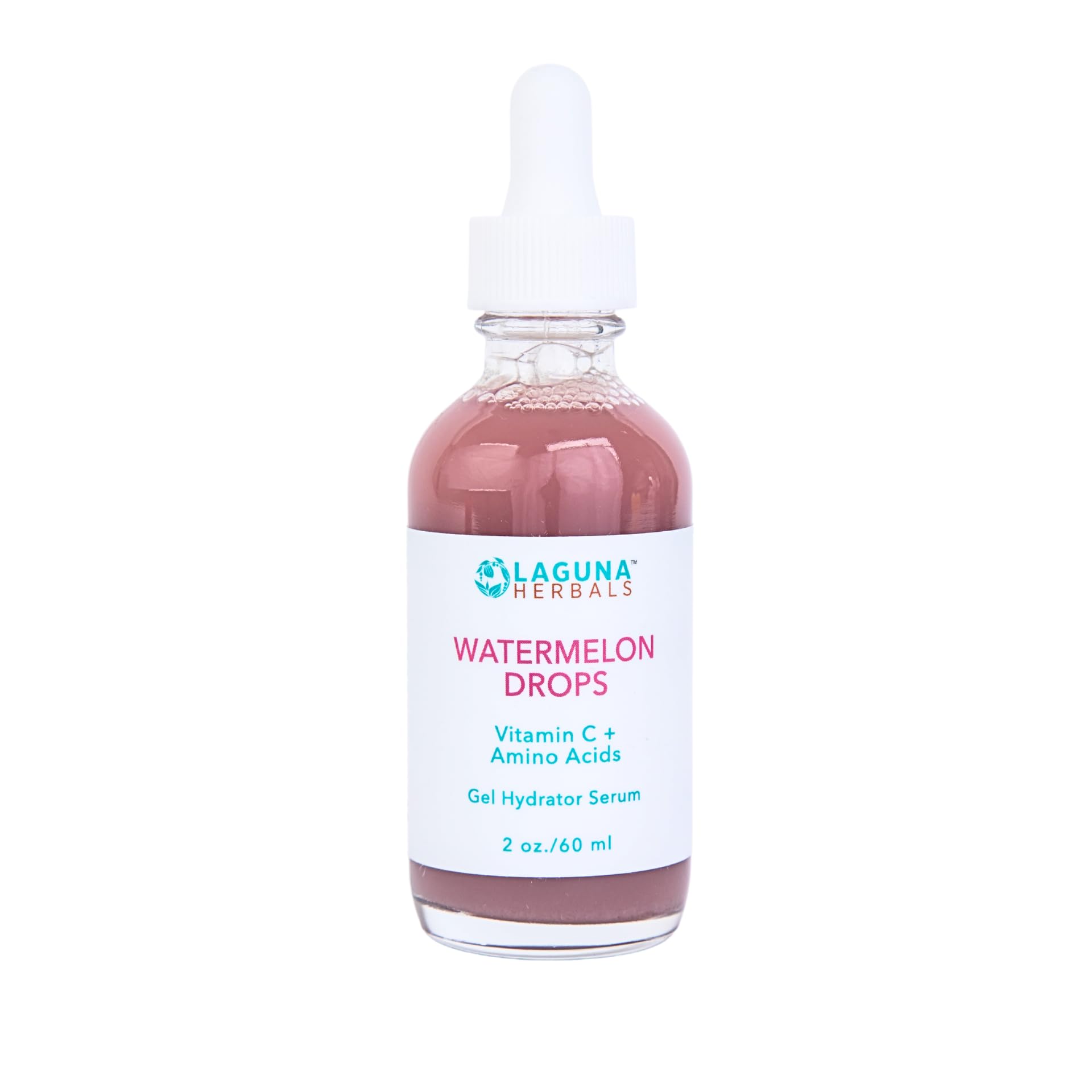 Watermelon Drops Vitamin C + Amino Acids Hydrating Gel Serum (2 oz) - Brightening & Moisturizing Face Treatment for Glowing Skin | Day & Night Use
