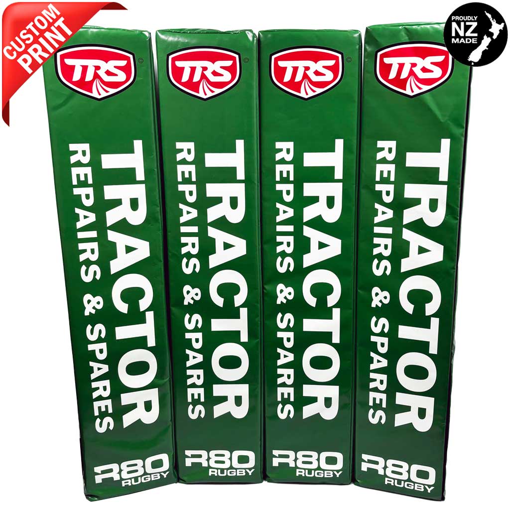 Premium Corporate Branded Rugby Goal Post Pads - High-Quality Safety Padding for Rugby Fields & Training Facilities | Perfect for Schools, Clubs, and Professional Matches