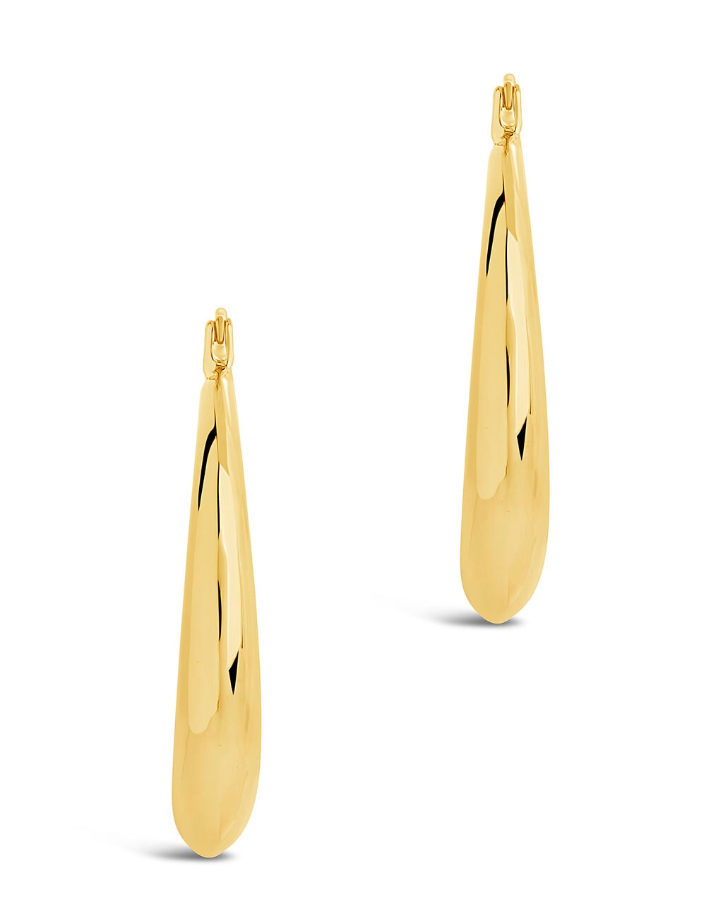Quinn Tube Hoop Earrings - Sterling Silver Minimalist Dangle Earrings for Women | Perfect for Everyday Wear, Office & Date Night
