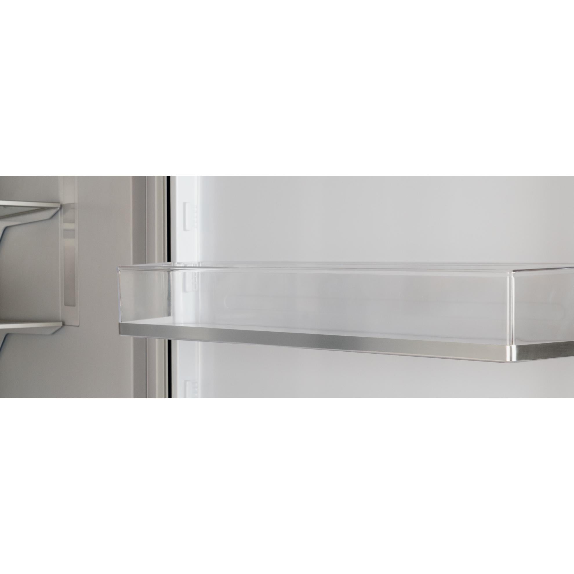 Bertazzoni 24 Inch Built-In Refrigerator Column with Internal Water Dispenser - Stainless Steel Counter Depth Fridge for Modern Kitchen | REF24RCBPNV | Perfect for Open Concept Homes & Entertaining
