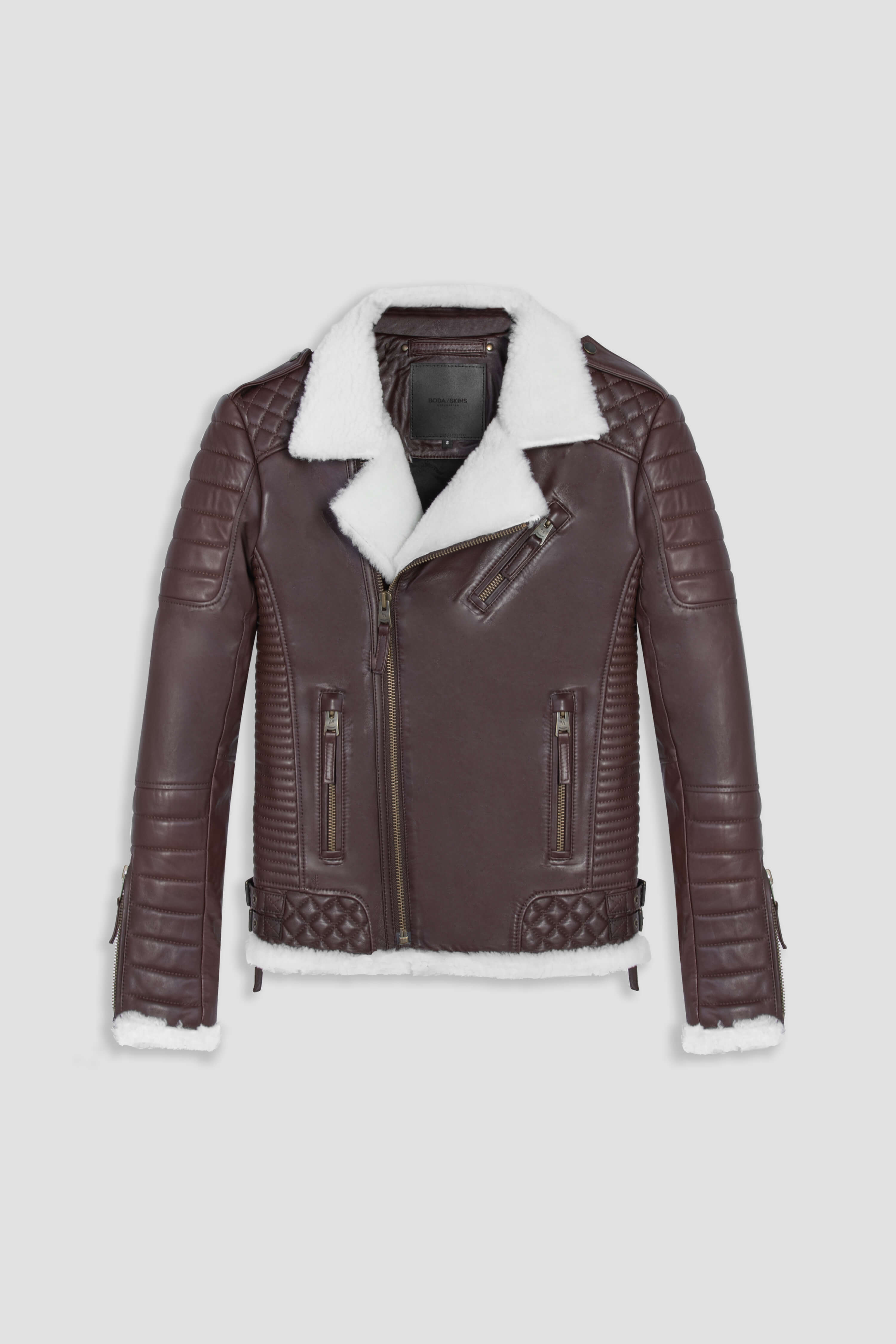 Kay Michaels 3.0 Genuine Shearling Leather Jacket for Men - Vintage Antique Brown Winter Coat - Warm & Stylish Outerwear for Casual, Work & Outdoor Activities