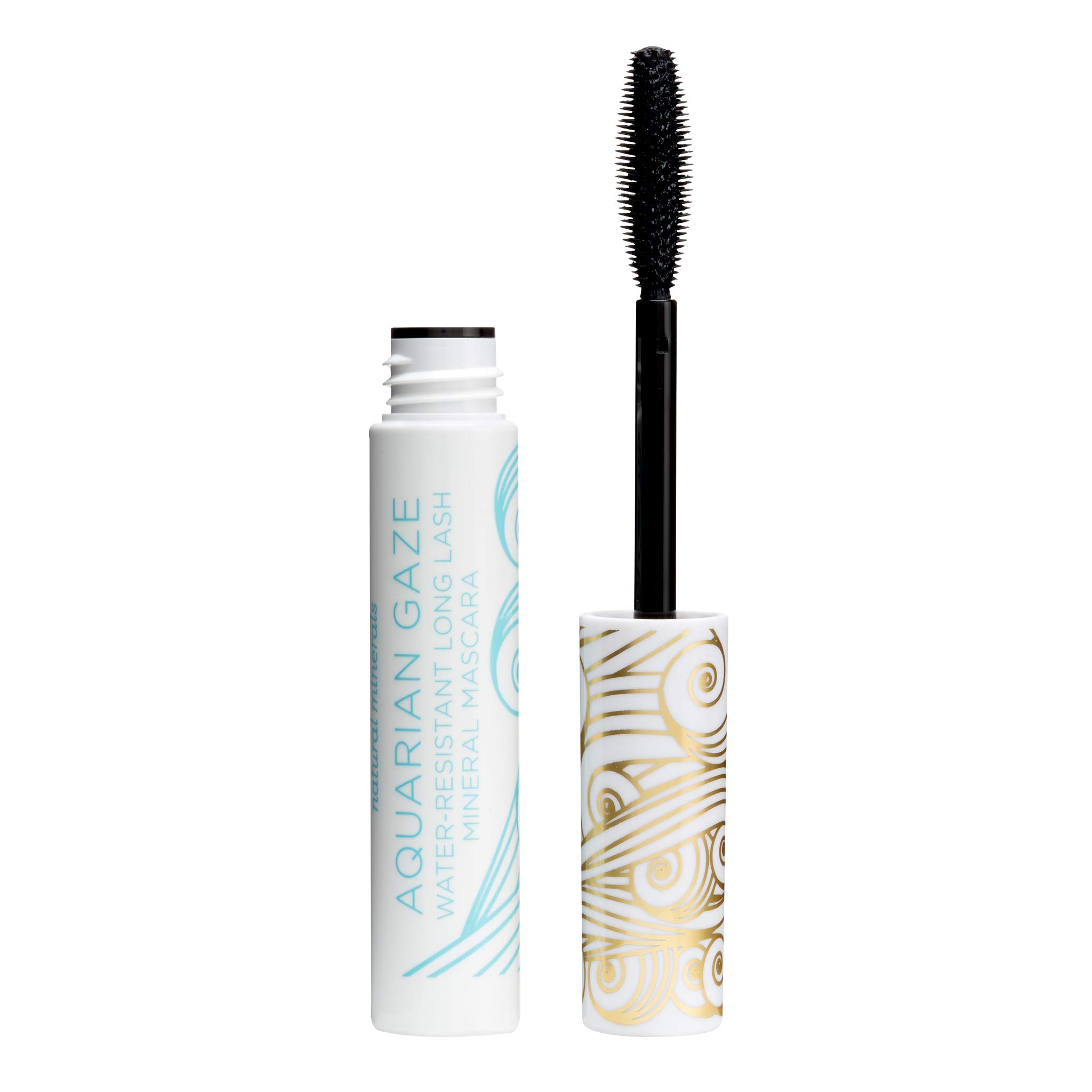 Pacifica Aquarian Gaze Waterproof Mascara in Black - Lengthening, Smudge-Proof & Volumizing Vegan Mascara for Long Lashes | Cruelty-Free & Paraben-Free | Perfect for Swimming, Workouts & All-Day Wear