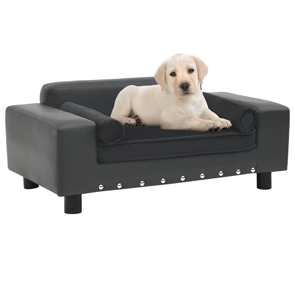 Premium Orthopedic Dog Bed for Large Dogs - Plush Faux Leather Pet Sofa with Removable Washable Cover, 32