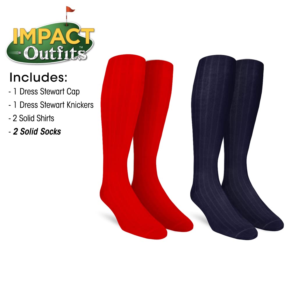 Impact Plaid Golf Outfits for Men - Stylish Stewart Dress - Perfect for Golf Tournaments, Country Club Events & Casual Wear