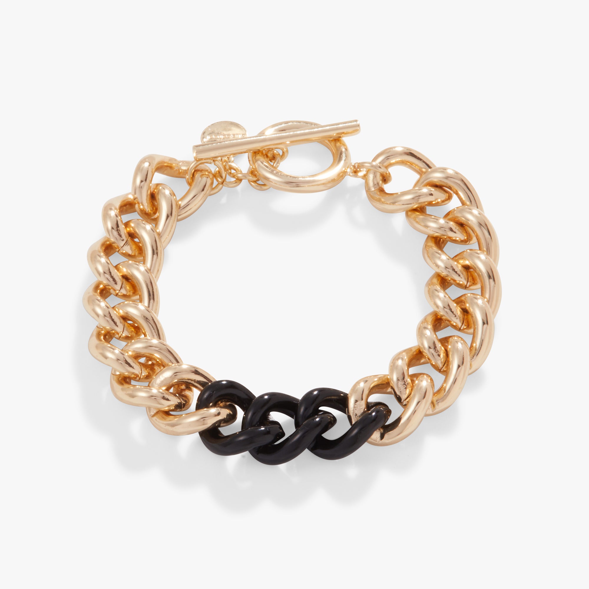 Trendy Black Color Block Chain Bracelet for Women - Stylish Layered Jewelry for Casual Outfits & Evening Wear