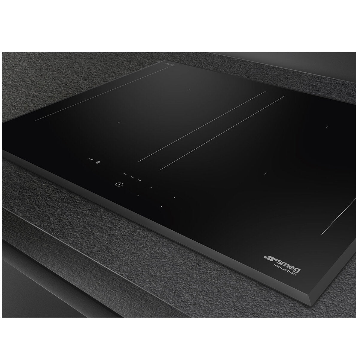 Smeg SAI3644B 60cm Built-in Induction Cooktop - Fast Heating, Energy Efficient, Touch Control - Perfect for Modern Kitchens & Home Cooking
