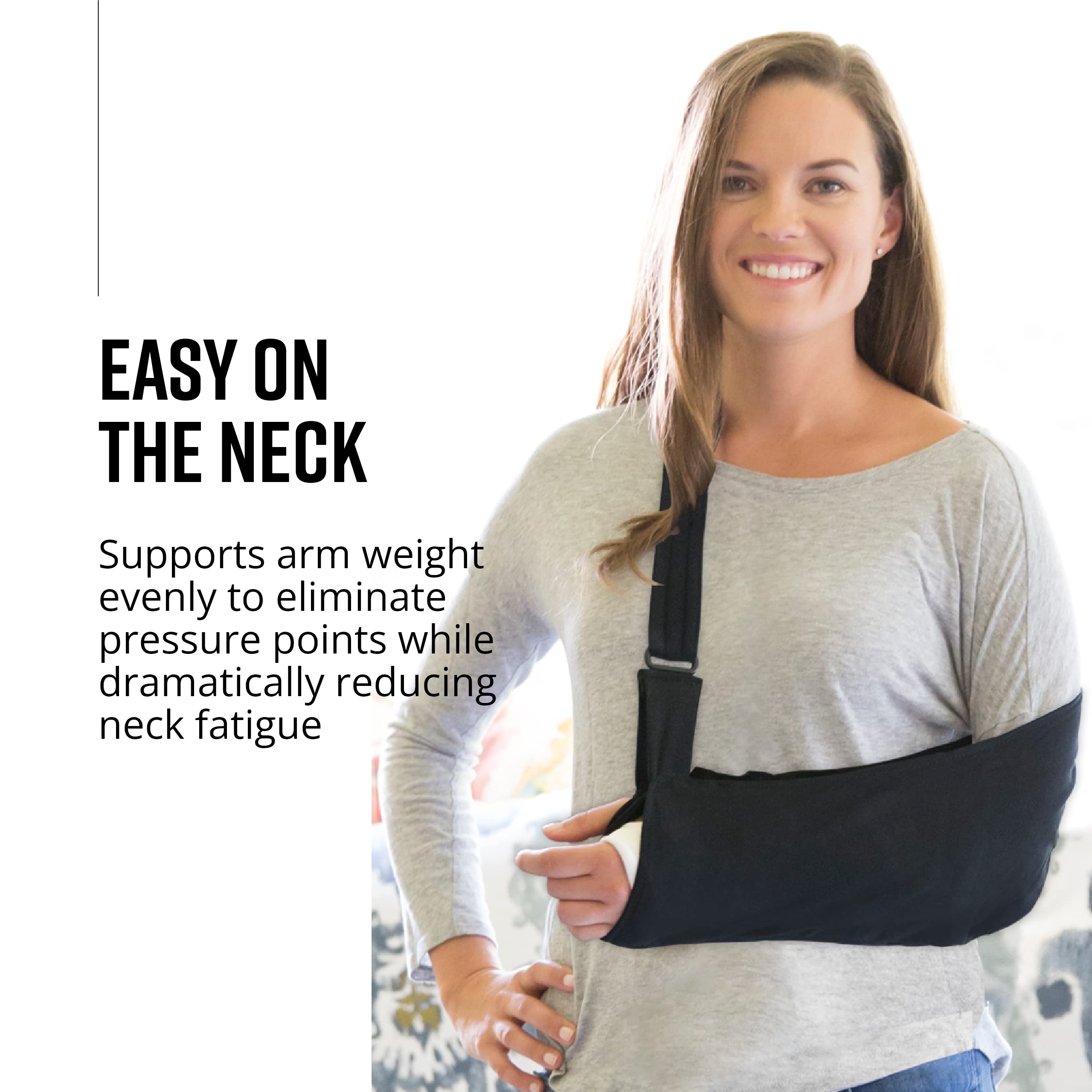 Brownmed - Joslin Sling Ultimate Arm Sling for Shoulder, Elbow & Wrist Injuries - Adjustable Arm Immobilizer & Shoulder Stabilizer for Men & Women - Rotator Cuff Support Brace - Pro 3 XL - Ideal for Post-Surgery, Sports Injuries & Daily Comfort